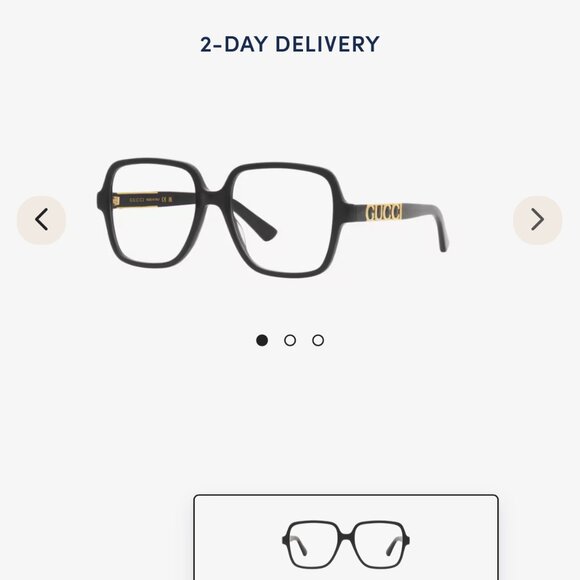 GUCCI GG1193O Designer Frames - Black  100% Authentic Use the BUY NOW, PAY LATER - Picture 3 of 9